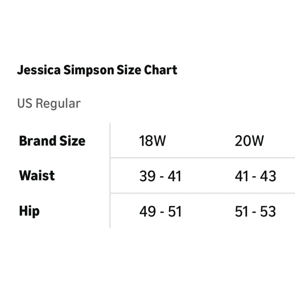 NWT Jessica Simpson “True Love” Women's Dark Blue High Rise Wide Leg Jeans 18W - Picture 10 of 10